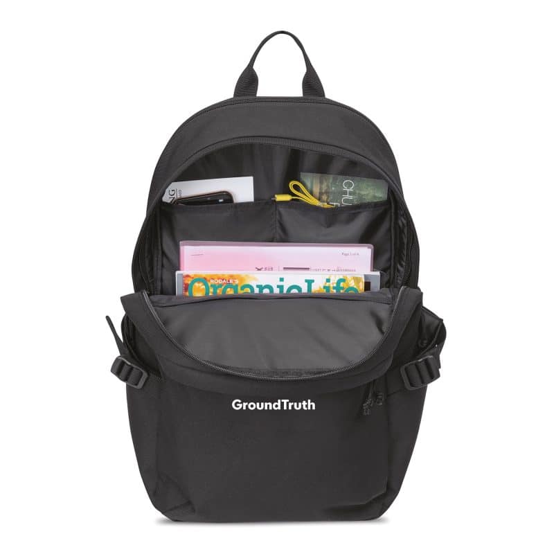 Custom Renew rPET Computer Backpack - Black - 3