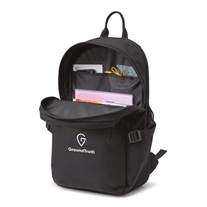 Custom Renew rPET Computer Backpack - Black - 4