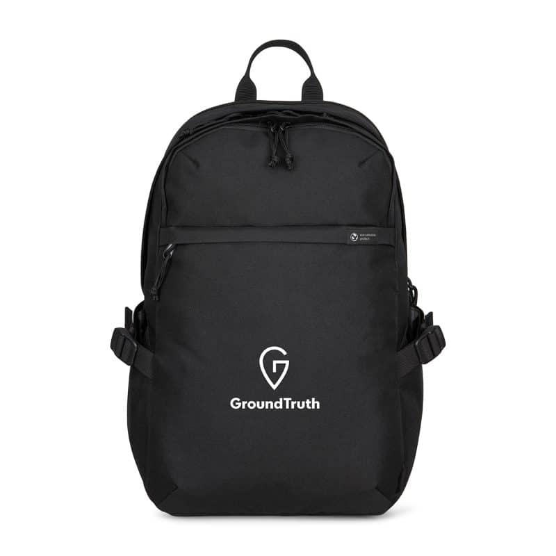 Custom Renew rPET Computer Backpack - Black