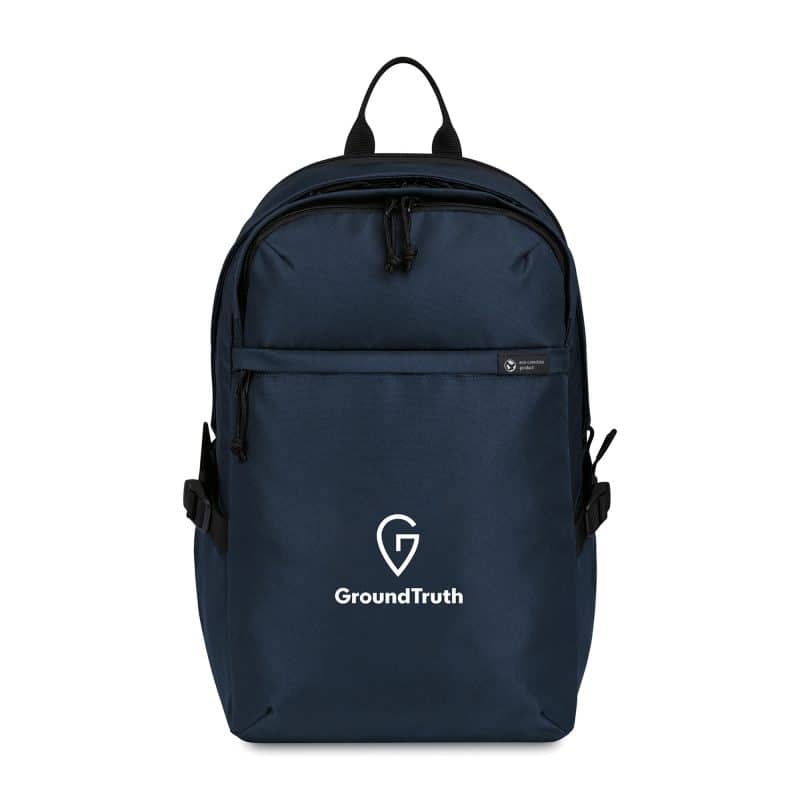 Custom Renew rPET Computer Backpack - Navy