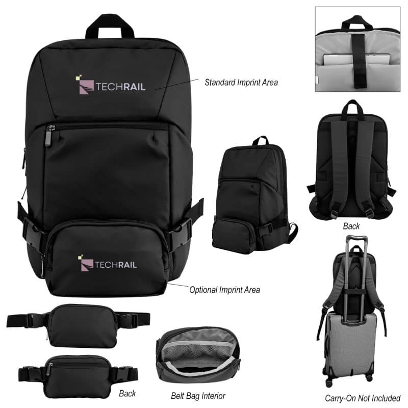 Custom Yosemite Backpack With Removeable Belt Bag