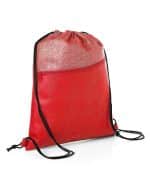 Custom Hexagon Pattern Non-Woven Drawstring Backpack - 1