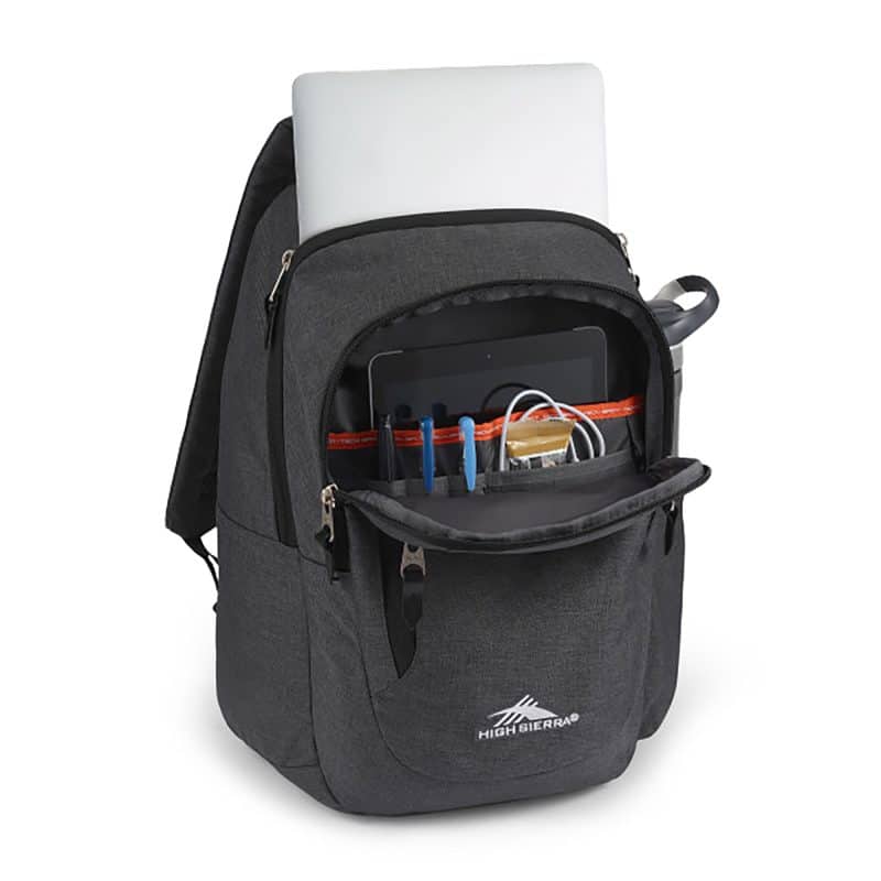 Custom High Sierra® Haidan Laptop Backpack - Mercury Heather - 2