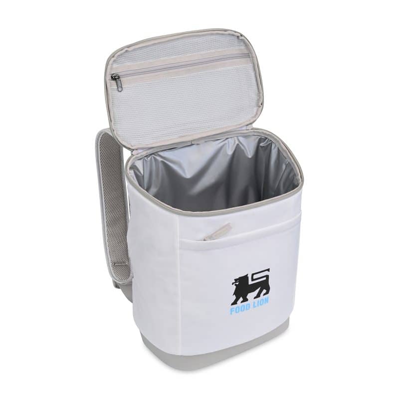 Custom Igloo® Day Chiller Backpack 24 Can Soft Cooler - Cloud White - 2