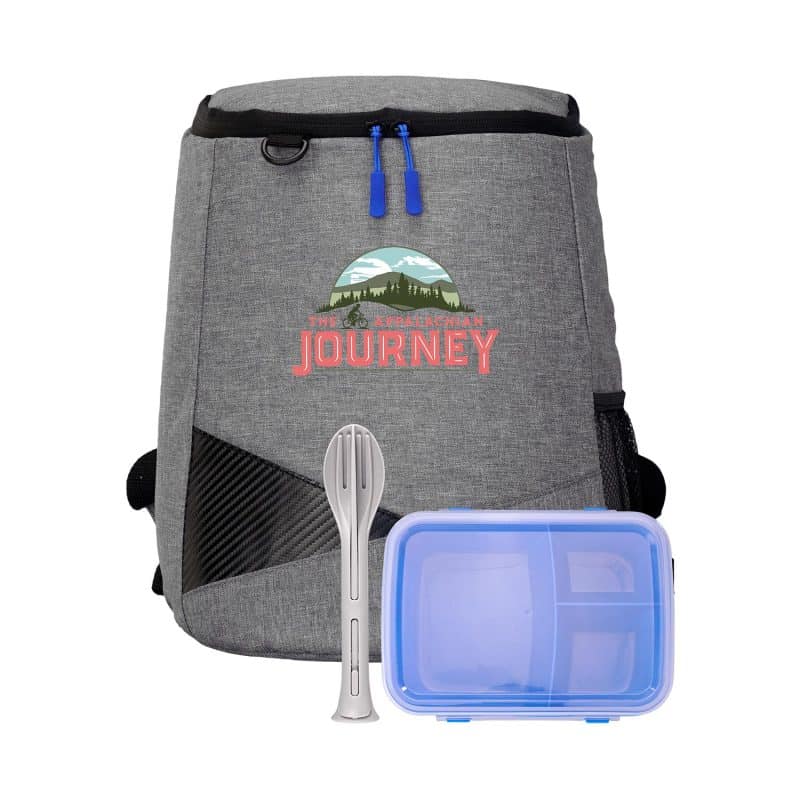 Custom Lunch To Go & Utensil Backpack Set - 2