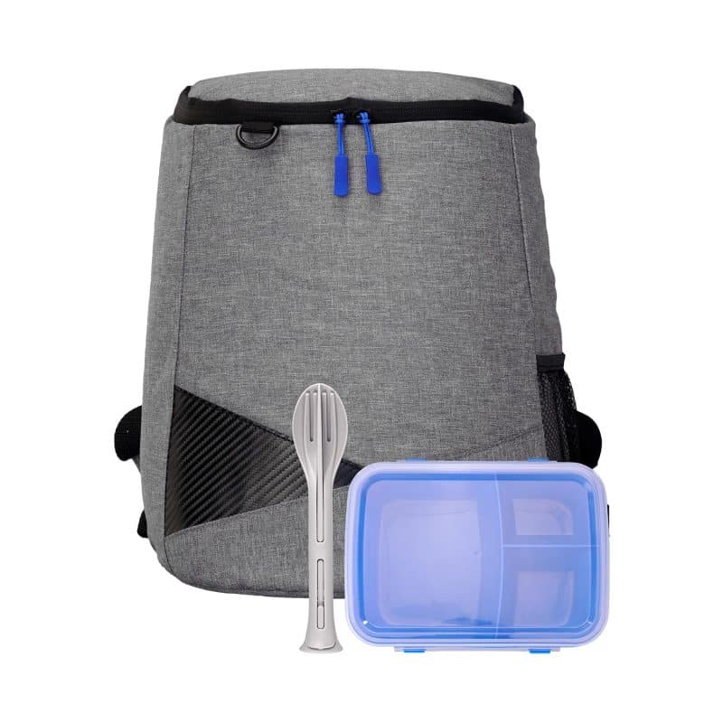Custom Lunch To Go & Utensil Backpack Set - 3