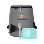 Custom Lunch To Go & Utensil Backpack Set - 8