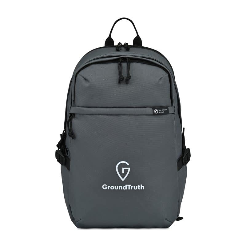 Custom Renew rPET Computer Backpack - Durango Grey