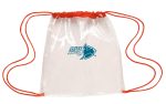 Custom Good Value™ Clear Game Drawstring Backpack - 2