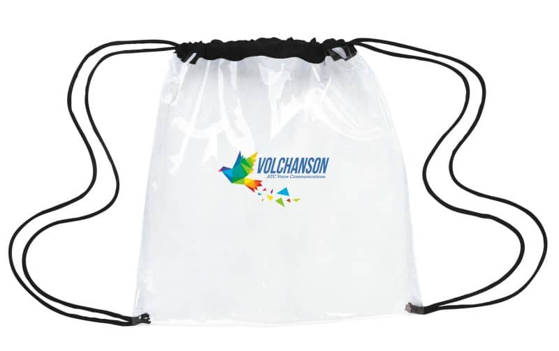 Custom Good Value™ Clear Game Drawstring Backpack - 4