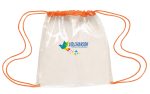Custom Good Value™ Clear Game Drawstring Backpack - 7