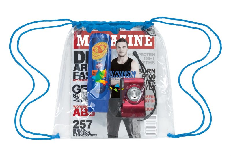 Custom Good Value™ Clear Game Drawstring Backpack