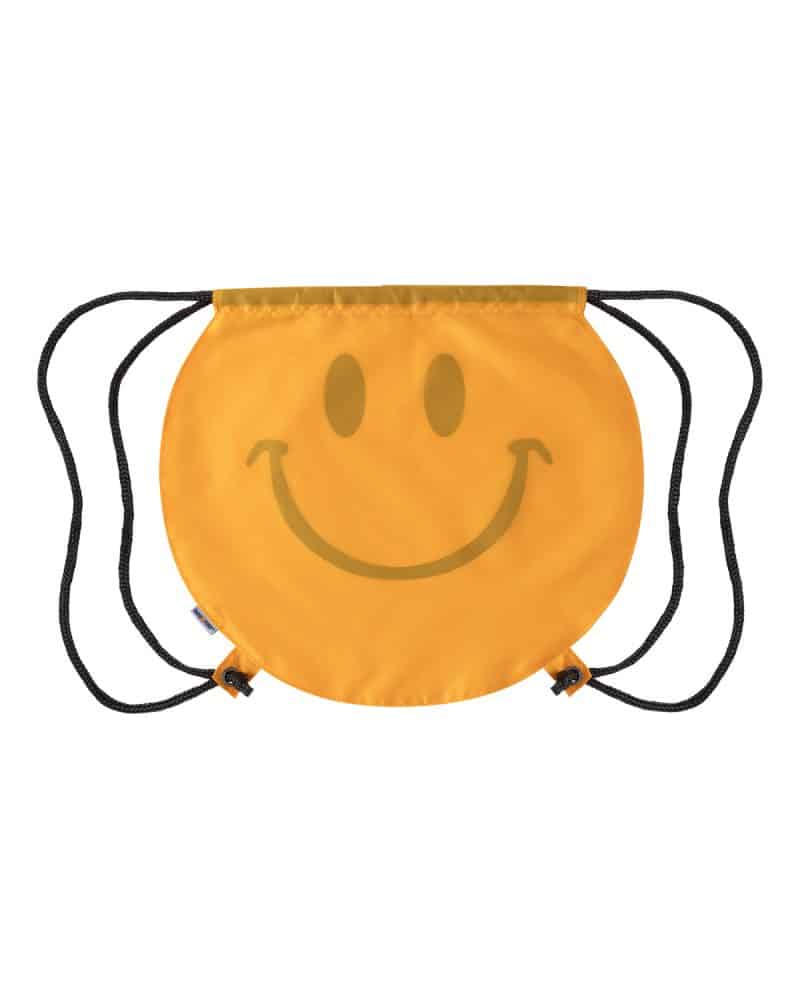 Custom Smiley Face Drawstring Bag - 1