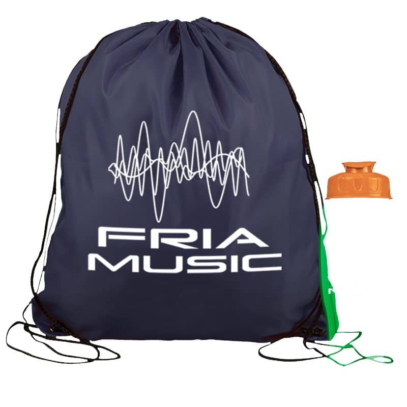 Custom Garyline® Graduate Drawstring Backpack with 27 oz. Bottle - 5