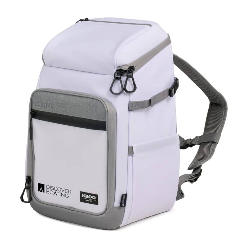 Custom Igloo® Marine 30 Can Backpack Cooler - White - 2