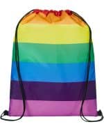 Custom Rainbow Pride Drawstring Bag. - 1