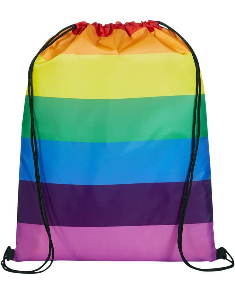 Custom Rainbow Pride Drawstring Bag. - 3