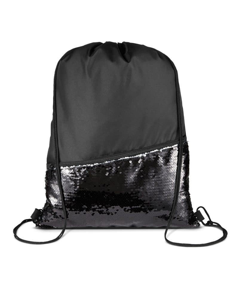 Custom Sequin Drawstring Backpack - 3