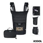 Custom iCOOL Rockvale Repreve Packable Puffer 24-Can Backpack Cooler