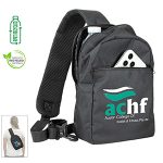 Custom "BIG SKY" Recycled RPET Cross-Body Sling Backpack Bag