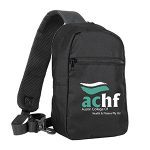 Custom "BIG SKY" Recycled RPET Cross-Body Sling Backpack Bag - 4