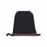 Custom Ivy Recycled Cotton Cinchpack - AWARE™ - Black - 1