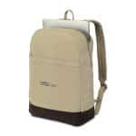 Custom Ivy Recycled Cotton Laptop Backpack - AWARE™ - Beige - 3