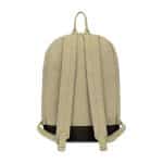 Custom Ivy Recycled Cotton Laptop Backpack - AWARE™ - Beige - 4
