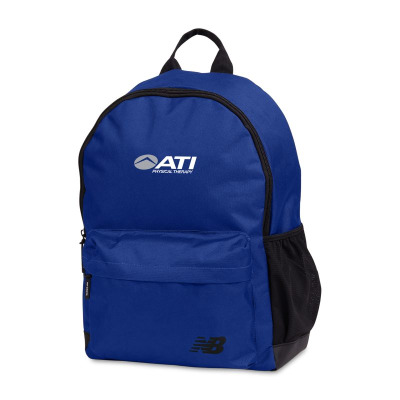 Custom New Balance® Essentials Recycled rPET Backpack - Royal - 2