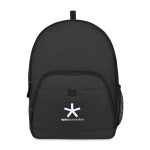 Custom Repeat Recycled rPET Backpack - Black