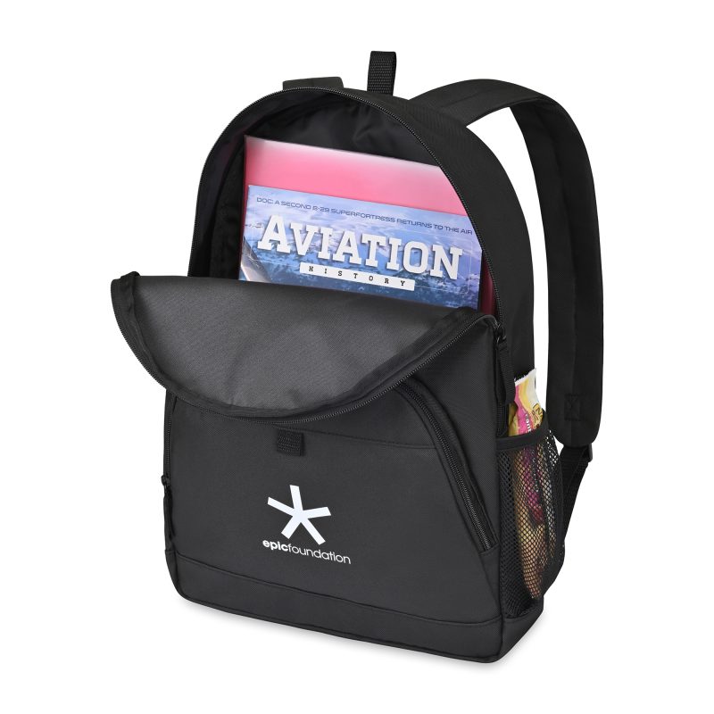 Custom Repeat Recycled rPET Backpack - Black - 4