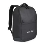 Custom Transit Recycled rPET Laptop Backpack - Black - 2