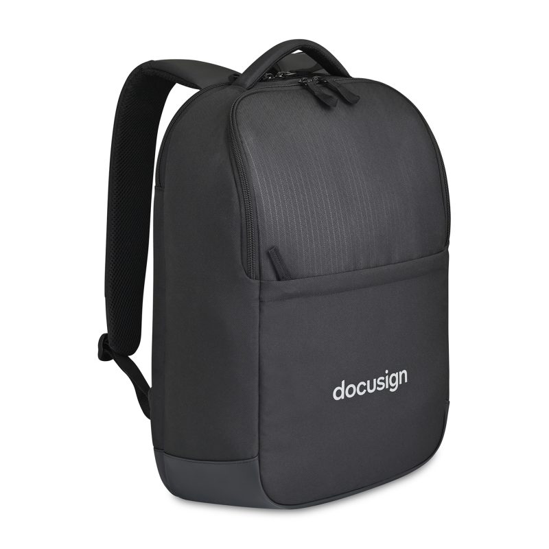 Custom Transit Recycled rPET Laptop Backpack - Black - 2