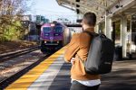 Custom Transit Recycled rPET Laptop Backpack - Black - 7