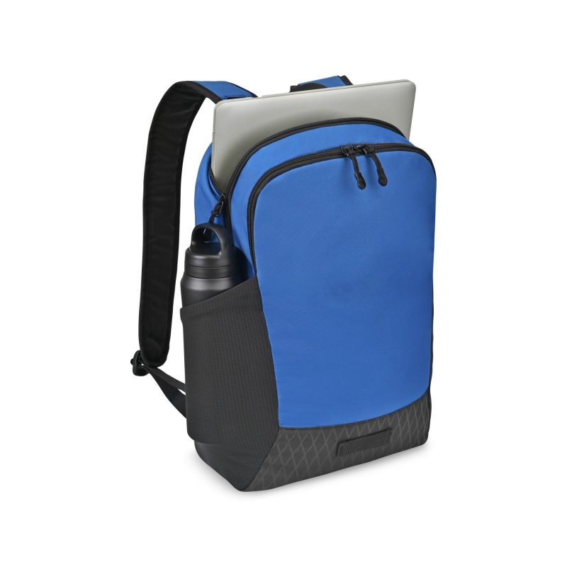Custom Apex Recycled rPET Laptop Backpack - Royal Blue - 3
