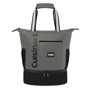 Custom Cuisinart Outdoors Expandable Backpack Cooler - Medium Grey
