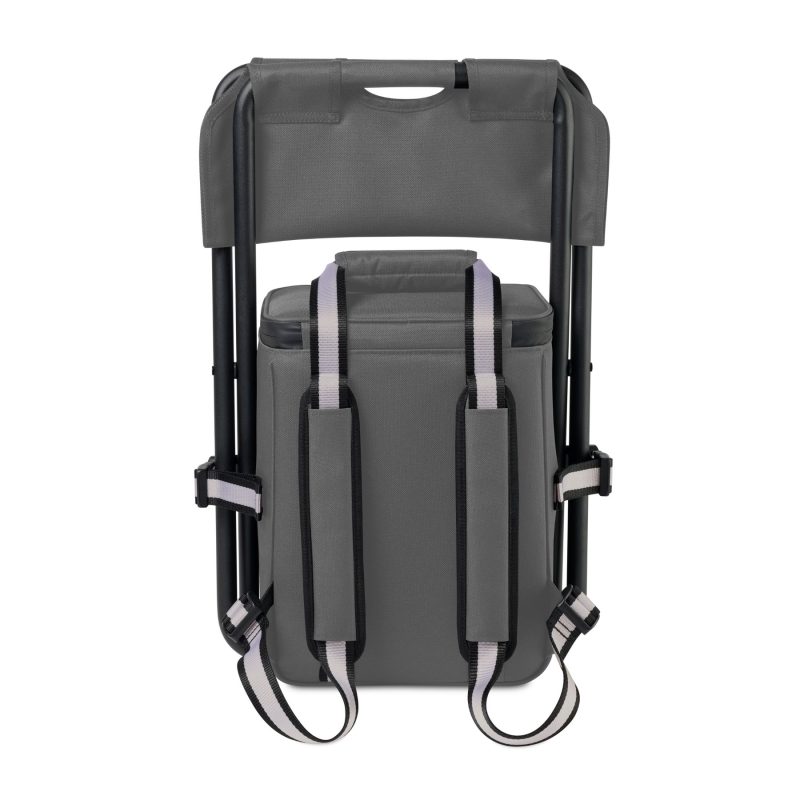 Custom Cuisinart Outdoors Folding Chair Backpack Cooler - Medium Grey - 2