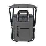 Custom Cuisinart Outdoors Folding Chair Backpack Cooler - Medium Grey - 4