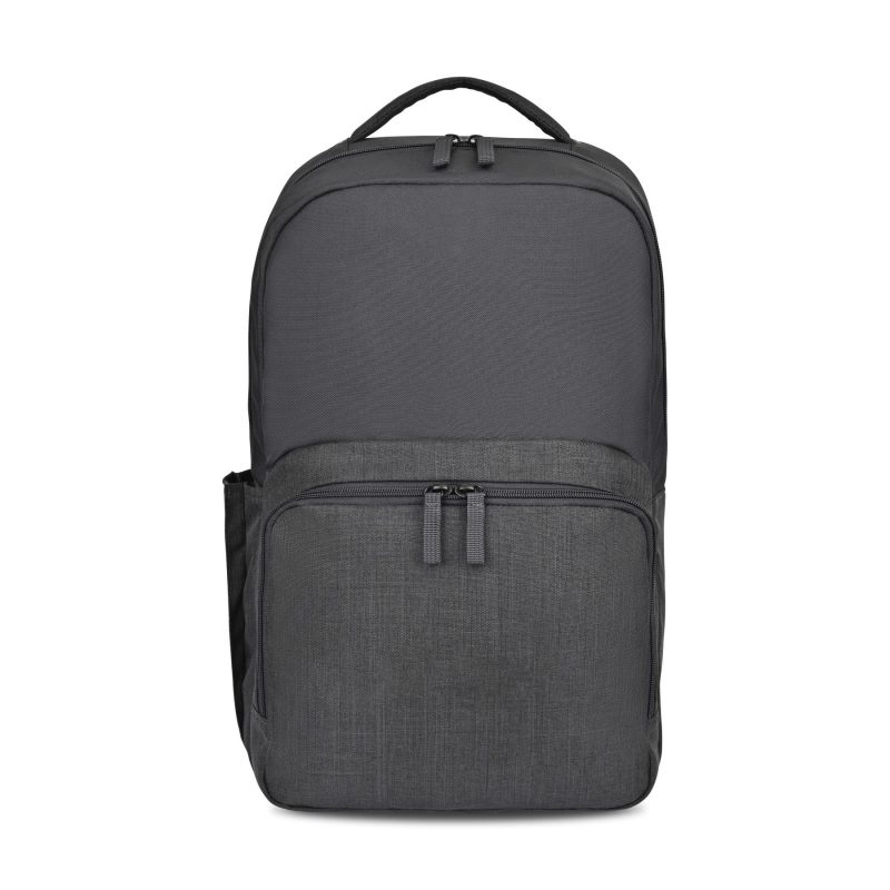 Custom Fletcher Recycled rPET Laptop Backpack - Black Sand - 1