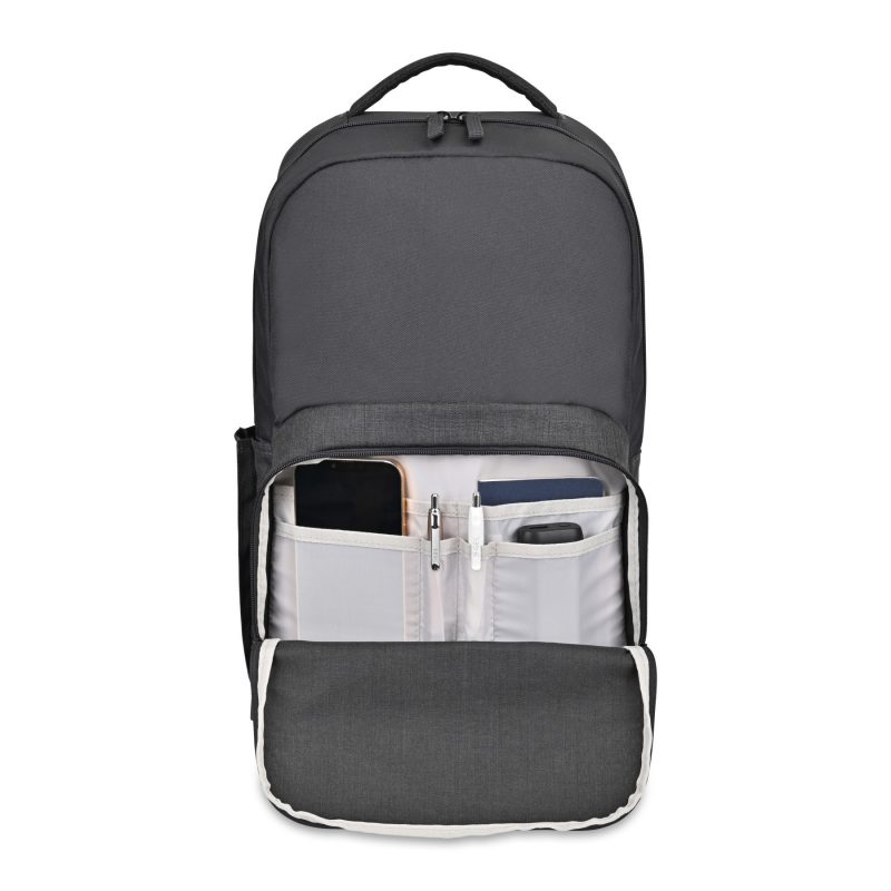 Custom Fletcher Recycled rPET Laptop Backpack - Black Sand - 3