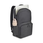 Custom Fletcher Recycled rPET Laptop Backpack - Black Sand - 4