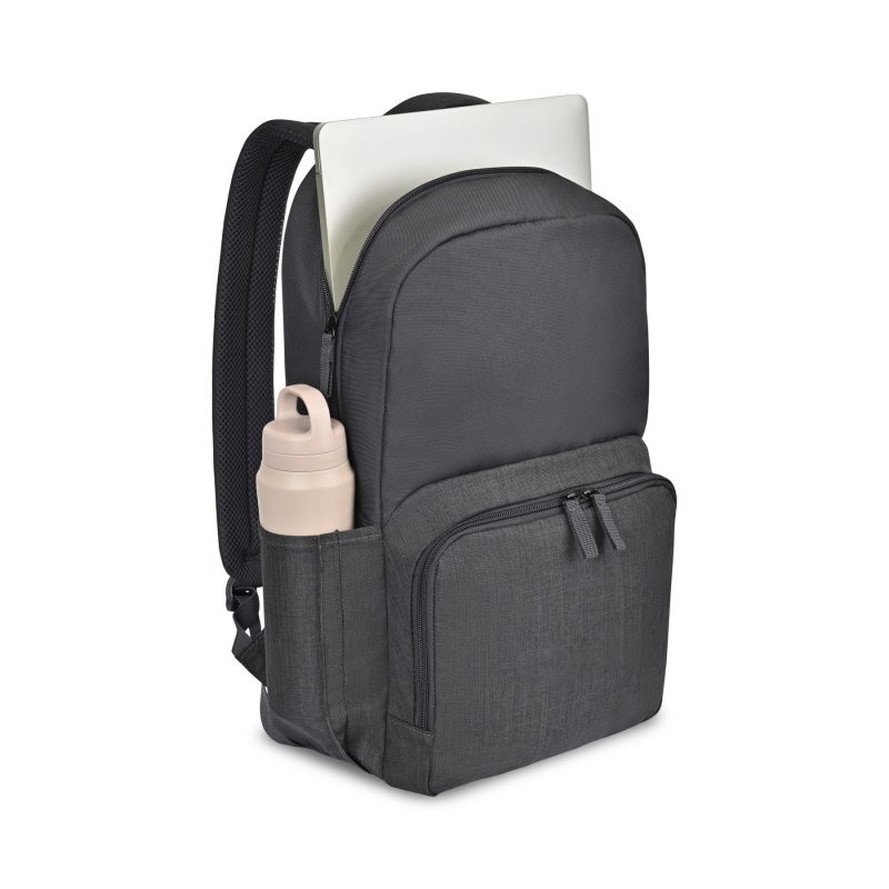 Custom Fletcher Recycled rPET Laptop Backpack - Black Sand - 4