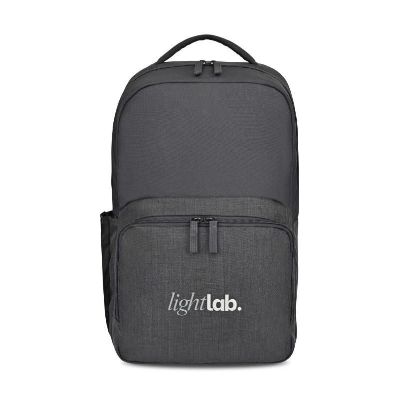 Custom Fletcher Recycled rPET Laptop Backpack - Black Sand