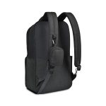 Custom Fletcher Recycled rPET Laptop Backpack & Mini Pouch Bag Charm Set - Black Sand - 2