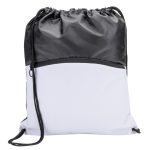 Custom Jadis Drawstring Bag w/ Zipper Pocket - 9