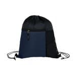 Custom Manchester Recycled (RPET) Drawstring Bag With Zippered & Mesh Pockets - 6