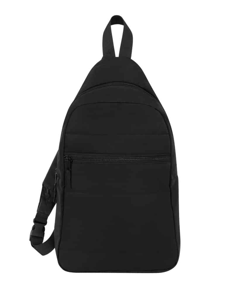 Custom Eco Friendly Quilted Sling Backpack. - 1