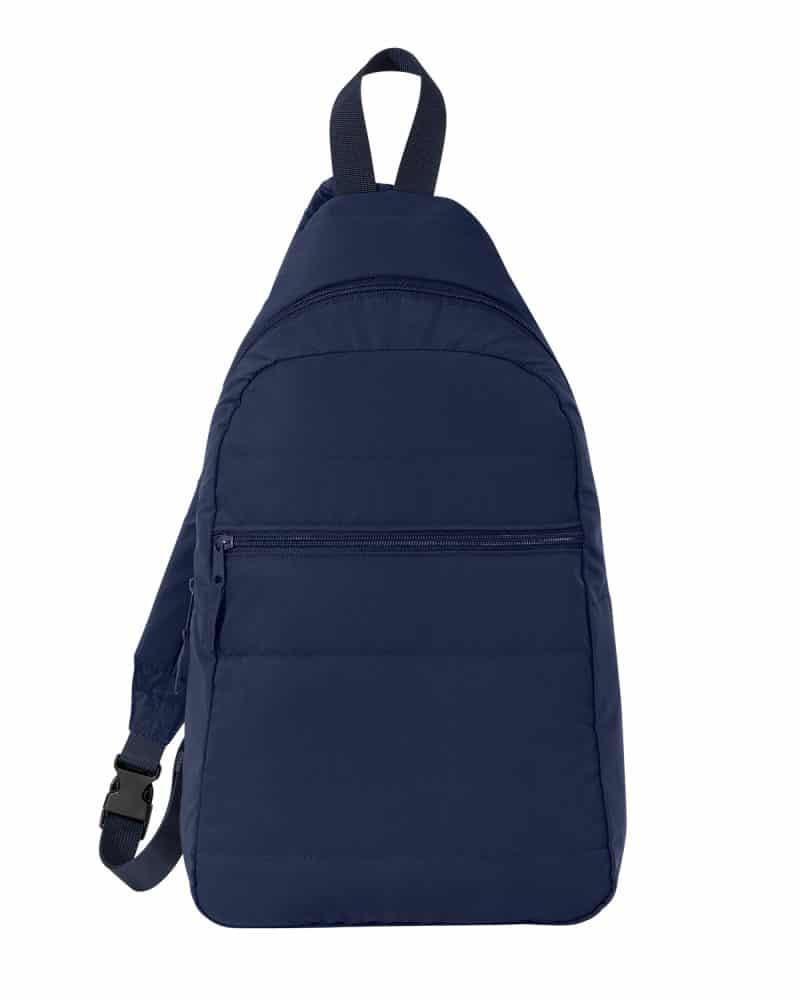 Custom Eco Friendly Quilted Sling Backpack. - 3