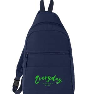 Custom Eco Friendly Quilted Sling Backpack.