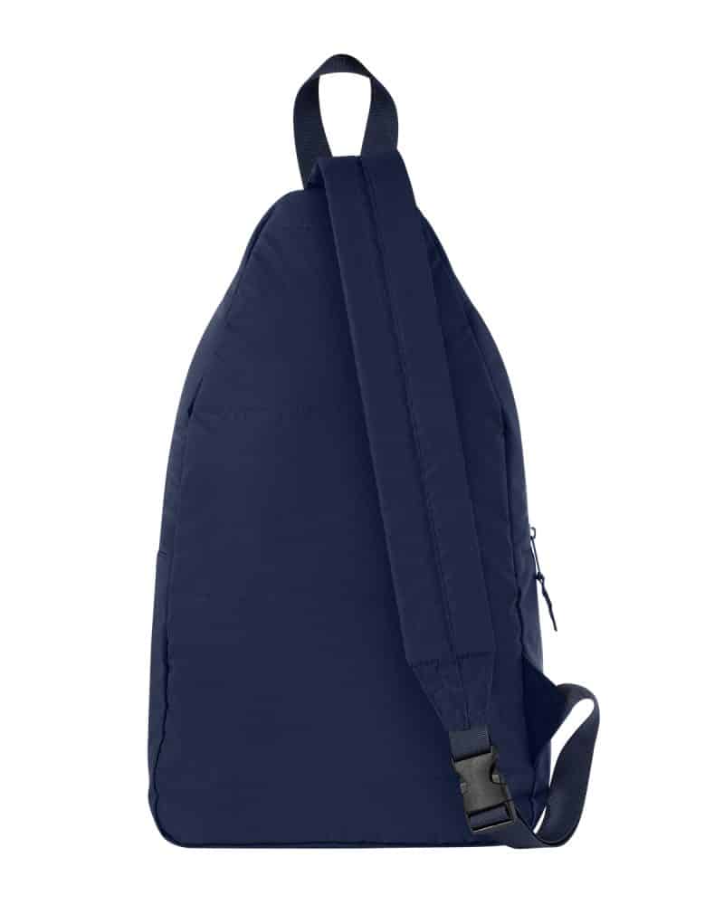 Custom Eco Friendly Quilted Sling Backpack. - 5